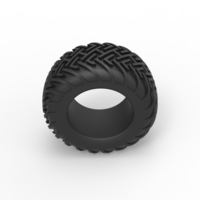 Diecast Dune buggy rear tire 16 Scale 1:25 - Thumbnail 6