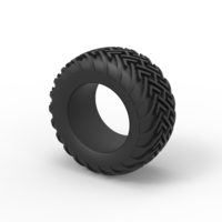 Diecast Dune buggy rear tire 16 Scale 1:25 - Thumbnail 7