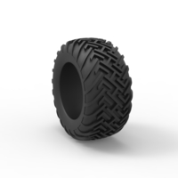 Diecast Dune buggy rear tire 16 Scale 1:25 - Thumbnail 8