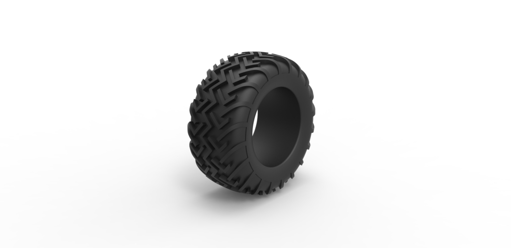 Diecast Dune buggy rear tire 17 Scale 1:25 3D Print 492945