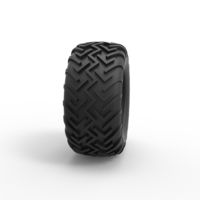 Diecast Dune buggy rear tire 17 Scale 1:25 - Thumbnail 3