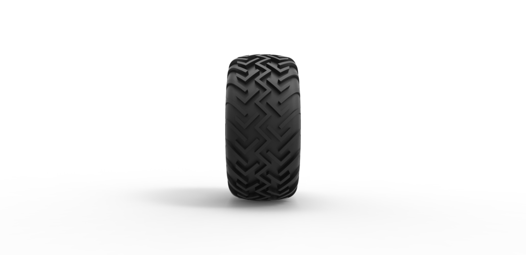 Diecast Dune buggy rear tire 17 Scale 1:25 3D Print 492947