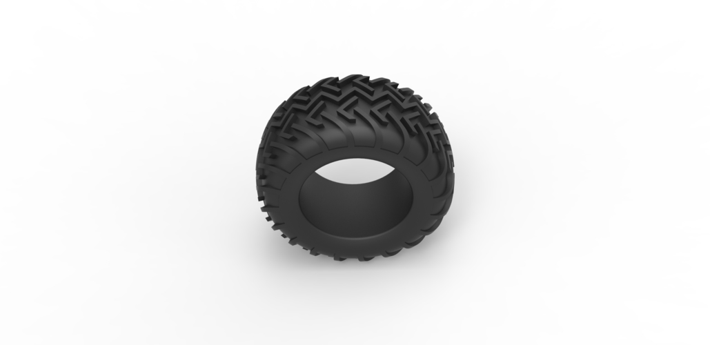 Diecast Dune buggy rear tire 17 Scale 1:25 3D Print 492949