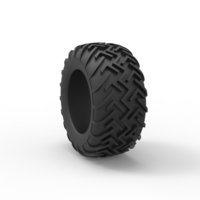 Diecast Dune buggy rear tire 17 Scale 1:25 - Thumbnail 8