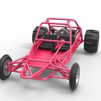 Diecast old school Sand Rail buggy Version 2 Scale 1:25 - Thumbnail 3