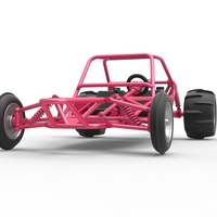 Diecast old school Sand Rail buggy Version 2 Scale 1:25 - Thumbnail 4