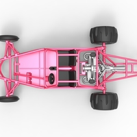 Diecast old school Sand Rail buggy Version 2 Scale 1:25 - Thumbnail 9