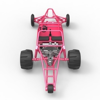 Diecast old school Sand Rail buggy Version 2 Scale 1:25 - Thumbnail 12