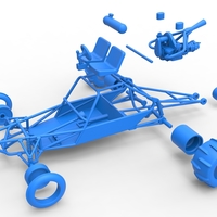 Diecast old school Sand Rail buggy Version 2 Scale 1:25 - Thumbnail 14