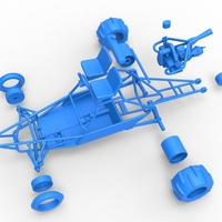 Diecast old school Sand Rail buggy Version 2 Scale 1:25 - Thumbnail 15