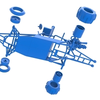 Diecast old school Sand Rail buggy Version 2 Scale 1:25 - Thumbnail 16