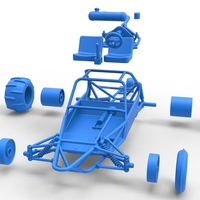 Diecast old school Sand Rail buggy Version 2 Scale 1:25 - Thumbnail 17