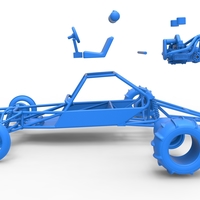 Diecast old school Sand Rail buggy Version 2 Scale 1:25 - Thumbnail 18