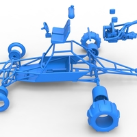 Diecast old school Sand Rail buggy Version 2 Scale 1:25 - Thumbnail 19