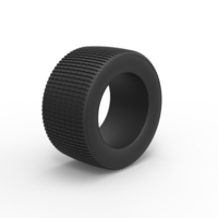 Diecast Dune buggy rear tire 18 Scale 1:25 - Thumbnail 2