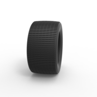 Diecast Dune buggy rear tire 18 Scale 1:25 - Thumbnail 3