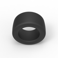 Diecast Dune buggy rear tire 18 Scale 1:25 - Thumbnail 6