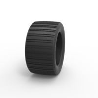 Diecast Dune buggy rear tire 19 Scale 1:25 - Thumbnail 3