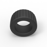 Diecast Dune buggy rear tire 19 Scale 1:25 - Thumbnail 6
