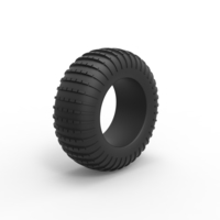Diecast Dune buggy rear tire 20 Scale 1:25 - Thumbnail 2