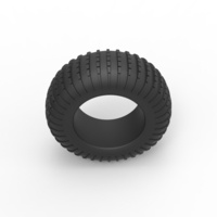 Diecast Dune buggy rear tire 20 Scale 1:25 - Thumbnail 6