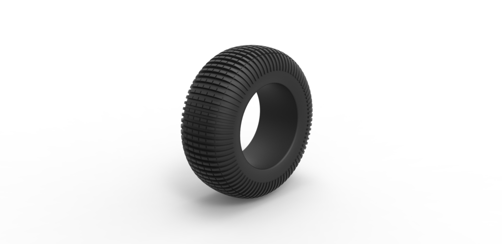 Diecast Dune buggy rear tire 21 Scale 1:25 3D Print 493024