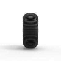 Diecast Dune buggy rear tire 21 Scale 1:25 - Thumbnail 4