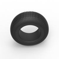 Diecast Dune buggy rear tire 21 Scale 1:25 - Thumbnail 6