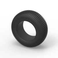 Diecast Dune buggy rear tire 21 Scale 1:25 - Thumbnail 7