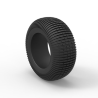 Diecast Dune buggy rear tire 21 Scale 1:25 - Thumbnail 8