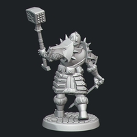Dwarf Dragon Warrior Free Miniature - Thumbnail 2