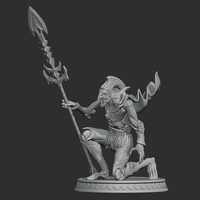 Kneeling Cursed Guardian Free Miniature - Thumbnail 3