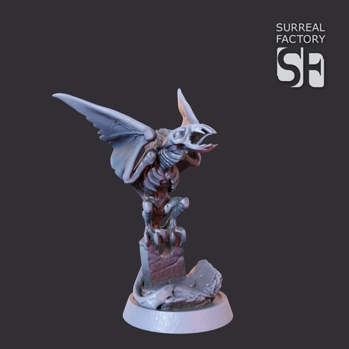 Gargoyle Free Miniature 3D Print 493056