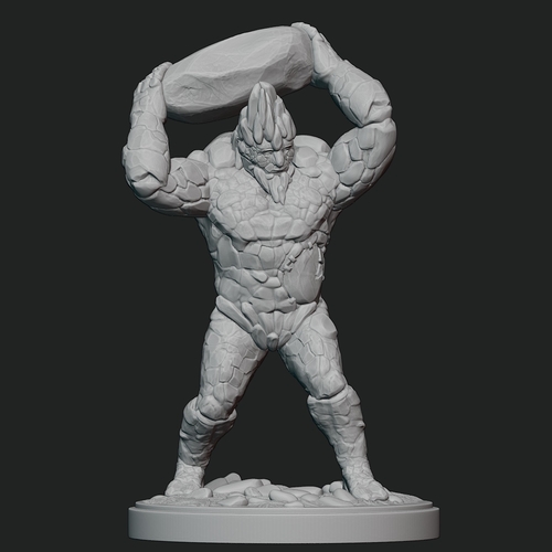 Stone Giant Free Miniature 3D Print 493060