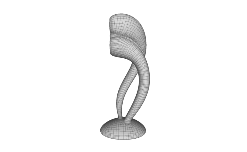 3D Printed Aural Sculpture Grace for interiors by sansui.azumi | Pinshape