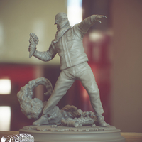 Small Bansky Rioter STL Statue 2022 Version 3D Printing 493188