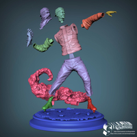 Bansky Rioter STL Statue 2022 Version - Thumbnail 2