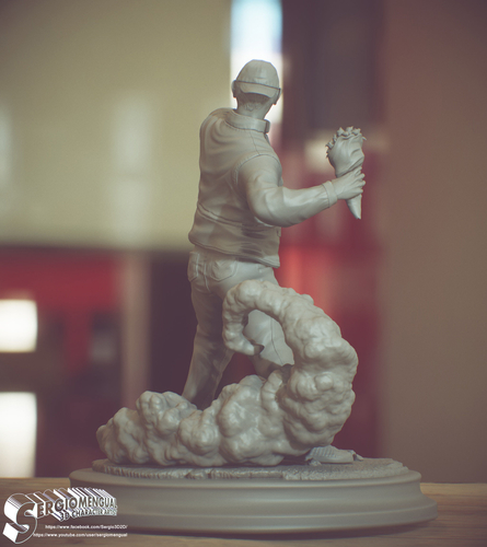Bansky Rioter STL Statue 2022 Version 3D Print 493193