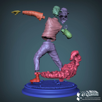 Bansky Rioter STL Statue 2022 Version - Thumbnail 7