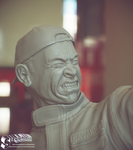 Bansky Rioter STL Statue 2022 Version 3D Print 493200