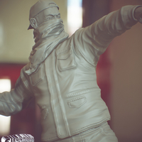 Bansky Rioter STL Statue 2022 Version - Thumbnail 13