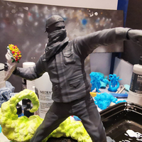 Bansky Rioter STL Statue 2022 Version - Thumbnail 17