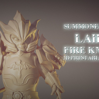 Small Laika Dragon Fire Knigth from Summoner Wars 2022 Version 3D Printing 493244