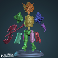 Laika Dragon Fire Knigth from Summoner Wars 2022 Version - Thumbnail 3