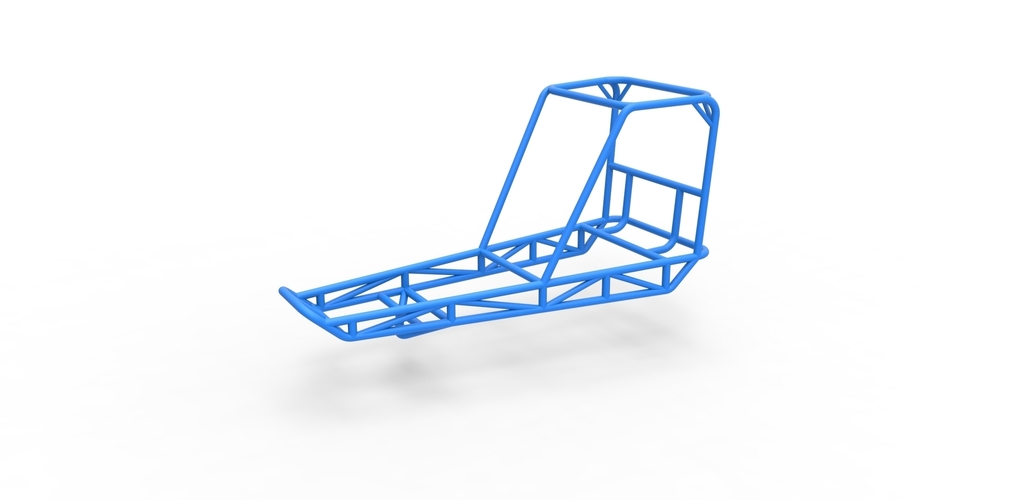 Diecast frame for old school water pumper buggy 1:25 3D Print 493292
