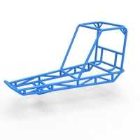Small Diecast frame for old school water pumper buggy 1:25 3D Printing 493292