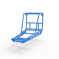 Diecast frame for old school water pumper buggy 1:25 - Thumbnail 3