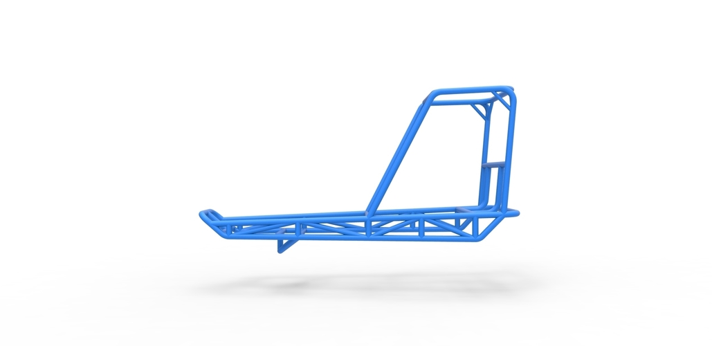 Diecast frame for old school water pumper buggy 1:25 3D Print 493296