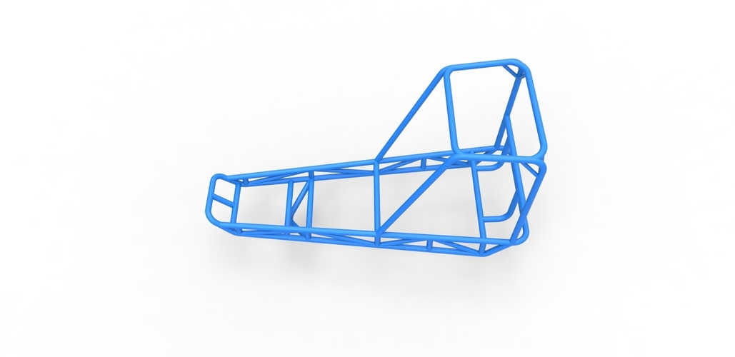 Diecast frame for old school water pumper buggy 1:25 3D Print 493297