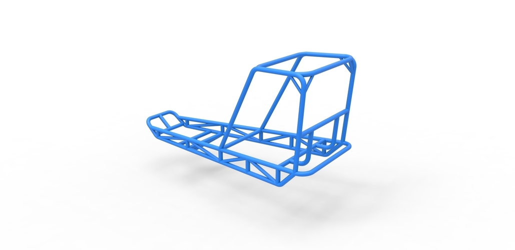 Diecast frame for old school water pumper buggy 1:25 3D Print 493299